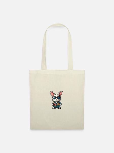 Hase Comic Cool Sommer - Stoffbeutel - Natur