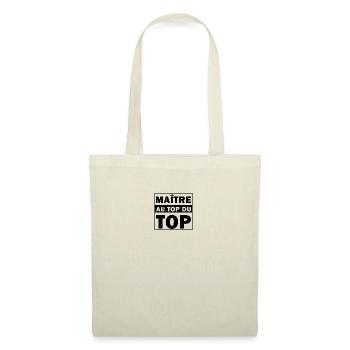 Maître Au Top Du Top - Cadeau maitresse - Sac en tissu - nature - Devant