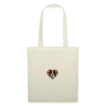 Australian Shepherd Dog Heart Love - Tote Bag - nature - Front