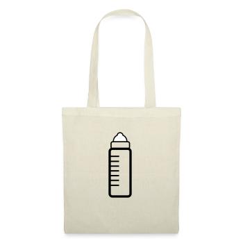 Babyflasche Flasche Fläschchen baby milch 1c - Stoffbeutel - Natur - Vorne