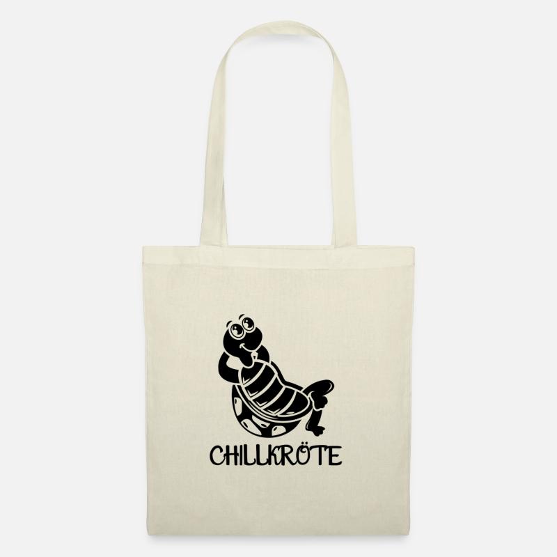 Chillkröte / Schildkröte / Turtle / Tier Geschenk - Stoffbeutel - Natur