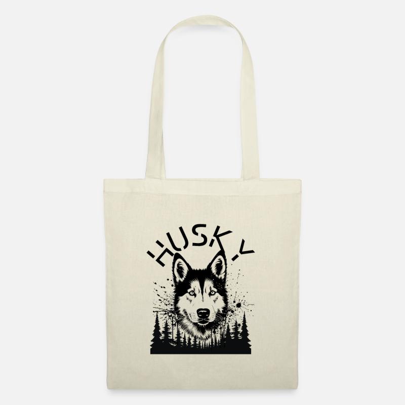 Husky - Stoffbeutel - Natur