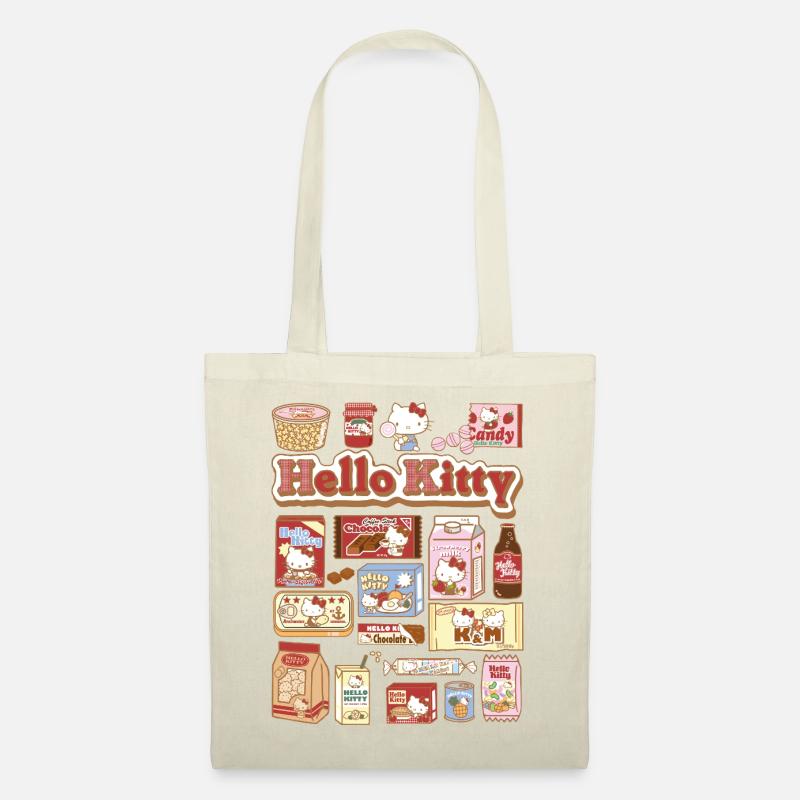 Hello Kitty Snack Collage - Stoffbeutel - Natur