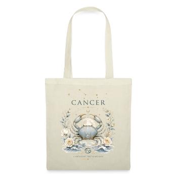 Vintage Krebs-Zodiak-Astrologie-Horoskopzeichen - Stoffbeutel - Natur - Vorne