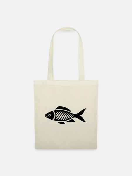Kleiner Karpfenfisch - Stoffbeutel - Natur
