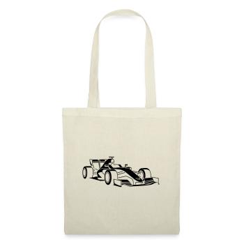 Voiture de course - Sac en tissu - nature - Devant