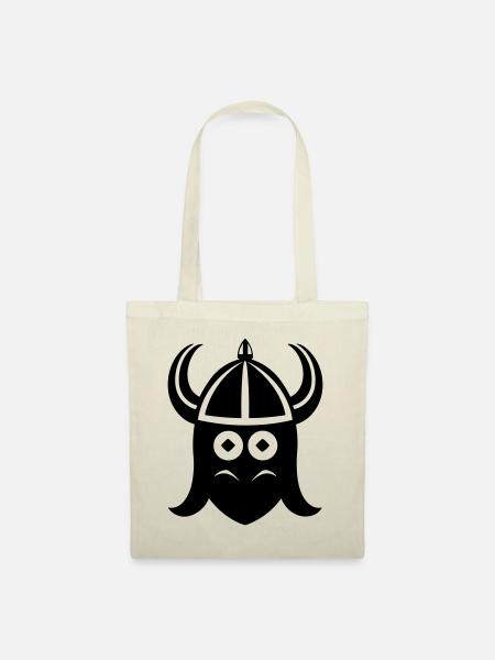 Wikingerhelm Krieger - Stoffbeutel - Natur