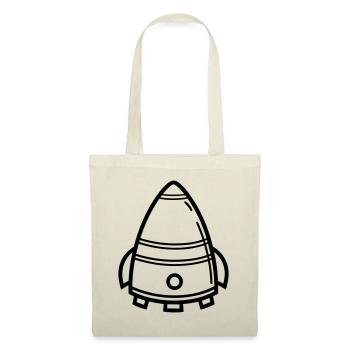 soucoupe volante - Sac en tissu - nature - Devant