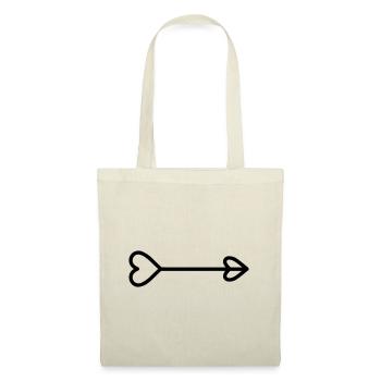 Heart Arrow - Tote Bag - nature - Front