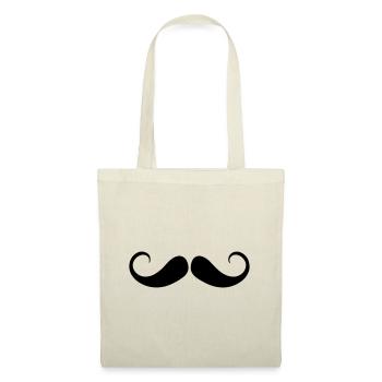 Moustache - Sac en tissu - nature - Devant