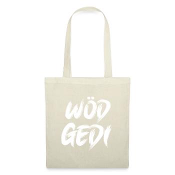 Wöd Gedi Bester Gedi sein Patenonkel fragen Taufe - Stoffbeutel - Natur - Vorne