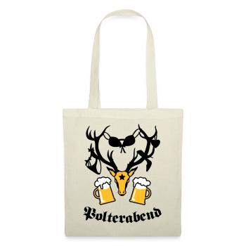 Hirsch Polterabend JGA Bier - Sac en tissu - nature - Devant