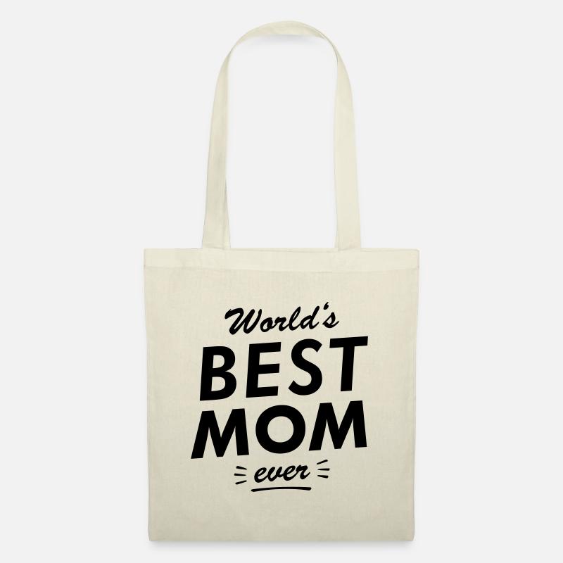 Worlds best mom ever - Stoffbeutel - Natur