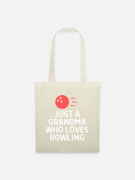 Bowlen Sprüche Bowling Bowler Kegeln Geschenk - Stoffbeutel - Natur