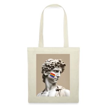 Fierté subtile Michelangelo David Art + L’amour est l’amour - Sac en tissu - nature - Devant