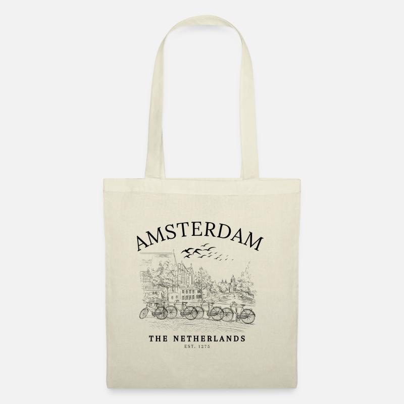 Amsterdam Niederlande Klassik - Stoffbeutel - Natur
