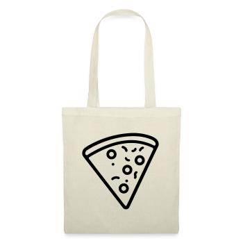 part de pizza - Sac en tissu - nature - Devant