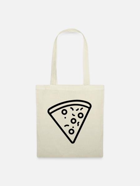 Pizzastück - Stoffbeutel - Natur