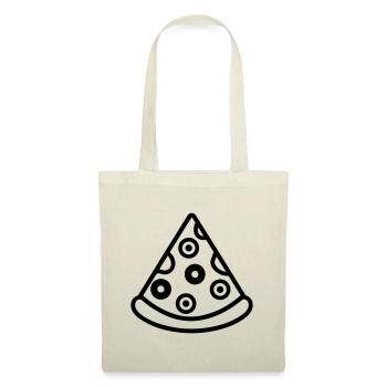 part de pizza - Sac en tissu - nature - Devant
