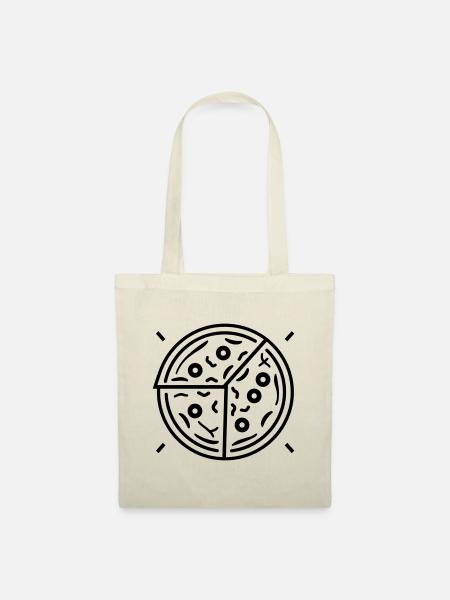 Pizza - Stoffbeutel - Natur