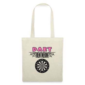 Dart Rentnerin Darterin Rente Ruhestand Darts Frau - Stoffbeutel - Natur - Vorne