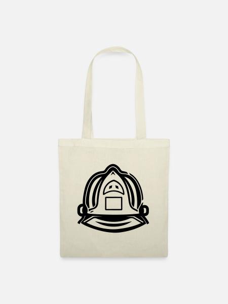 Feuerwehrhelm - Stoffbeutel - Natur
