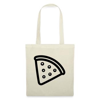 part de pizza - Sac en tissu - nature - Devant