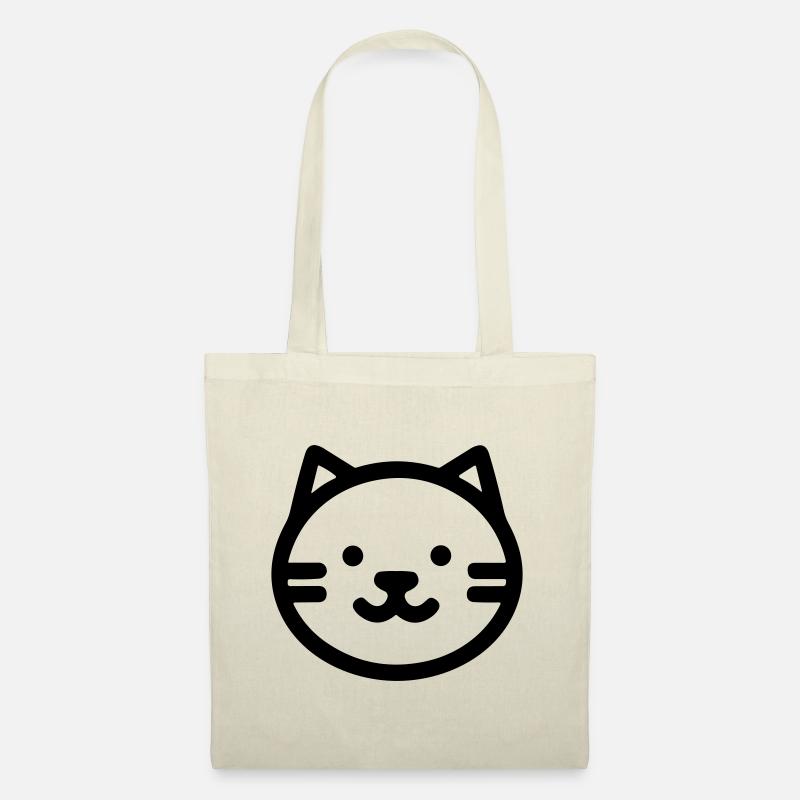Katze - Stoffbeutel - Natur
