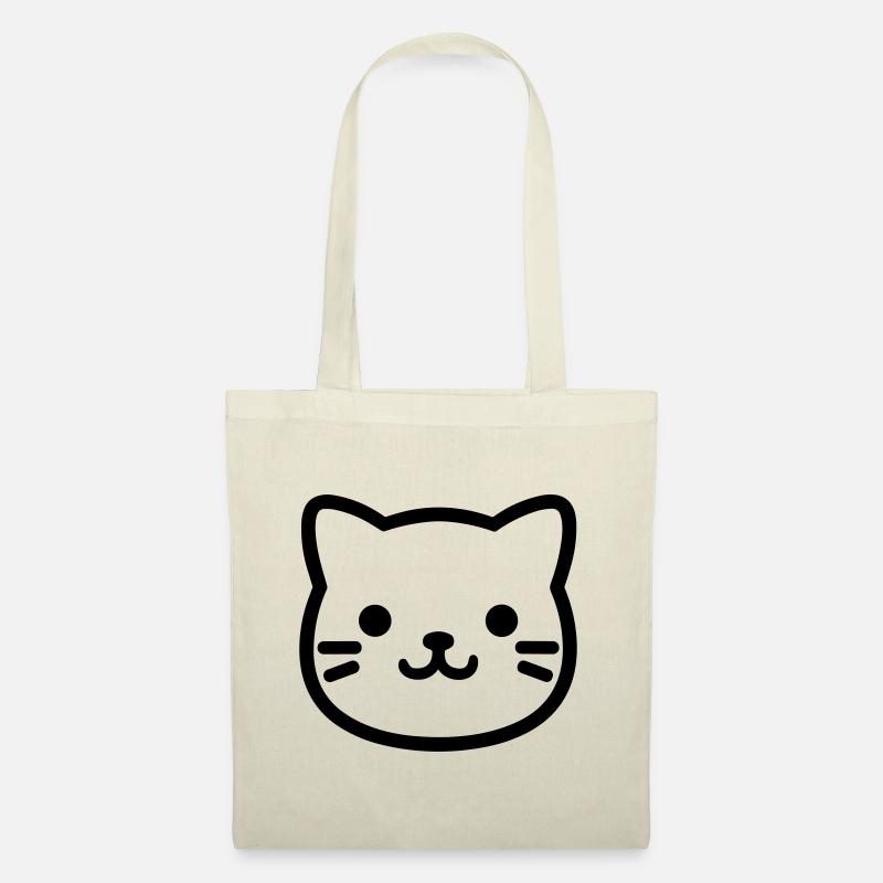 Katze - Stoffbeutel - Natur
