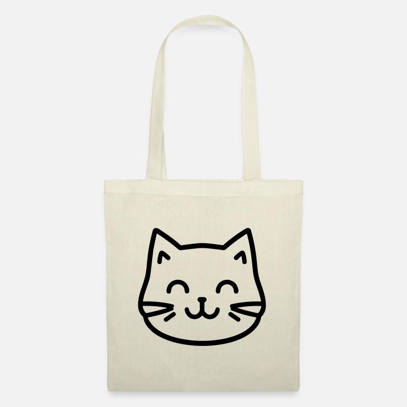 Katze - Stoffbeutel - Natur