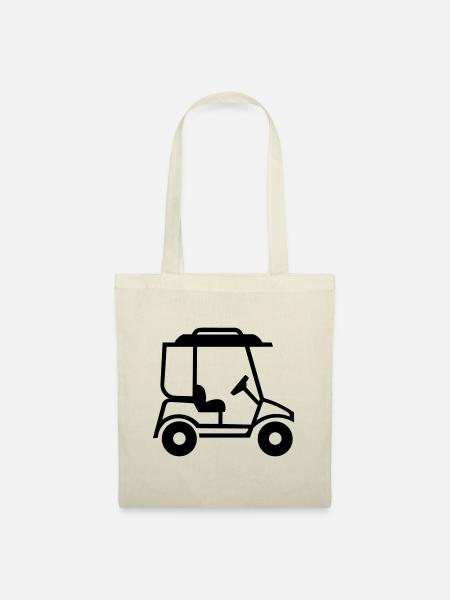Golfwagen - Stoffbeutel - Natur