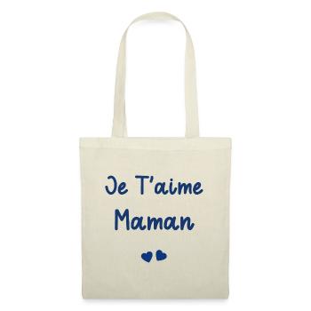 je t'aime Maman - Sac en tissu - nature - Devant