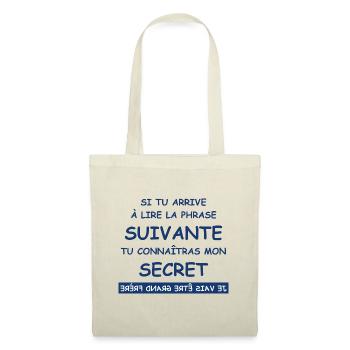 Je vais être grand frère - Sac en tissu - nature - Devant