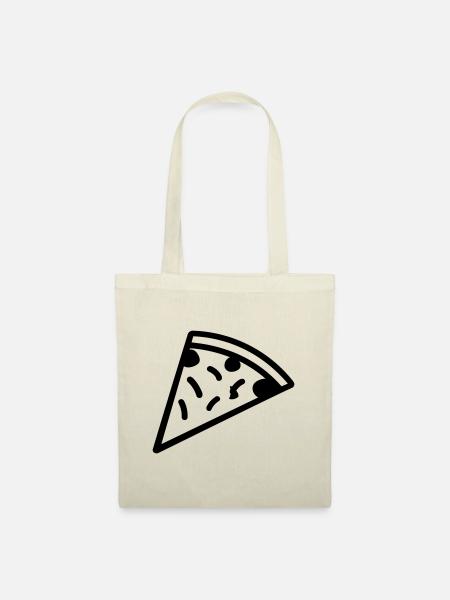 Pizzastück - Stoffbeutel - Natur