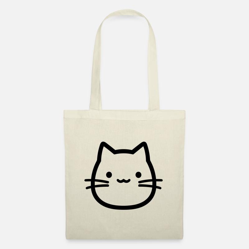 Katze - Stoffbeutel - Natur