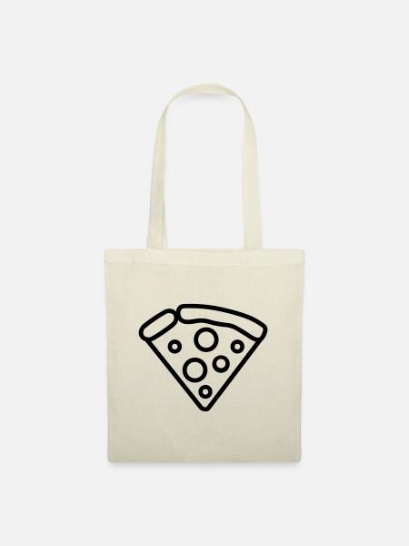 Pizzastück - Stoffbeutel - Natur