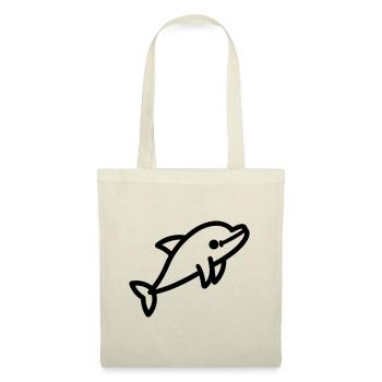 Delfin - Stoffbeutel - Natur - Vorne
