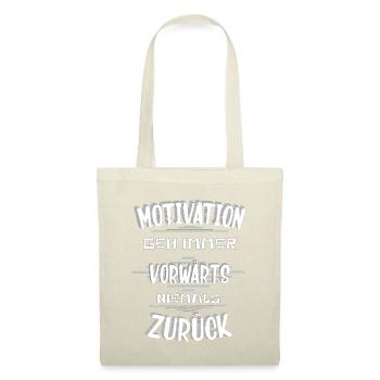 Motivation geh Vorwärts - Stoffbeutel - Natur - Vorne