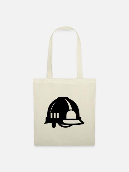 Feuerwehrhelm - Stoffbeutel - Natur