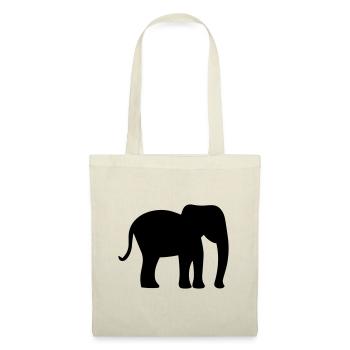 Elefant - Stoffbeutel - Natur - Vorne