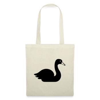Cygne - Sac en tissu - nature - Devant