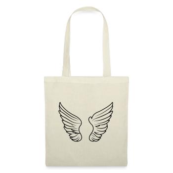 Ailes d'ange - Sac en tissu - nature - Devant