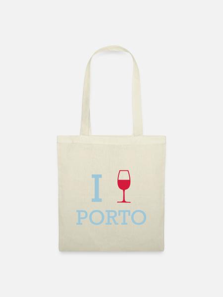 Ich liebe Porto - Stoffbeutel - Natur