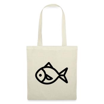 Poisson - Sac en tissu - nature - Devant