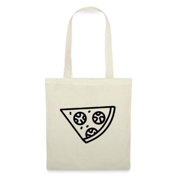 part de pizza - Sac en tissu - nature - Devant
