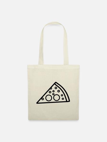 Pizzastück - Stoffbeutel - Natur