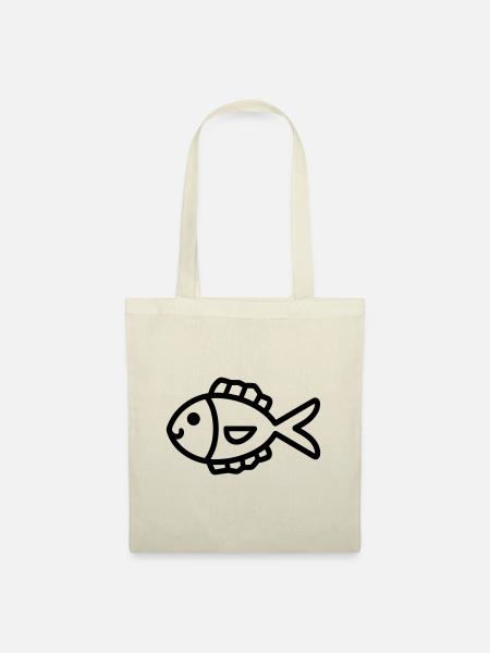 Fisch - Stoffbeutel - Natur