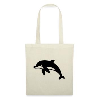 Delfin - Stoffbeutel - Natur - Vorne