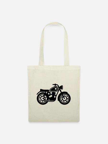 Motorrad - Stoffbeutel - Natur