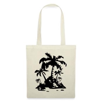 Palm Island Silhouette Symbol - Tote Bag - nature - Front